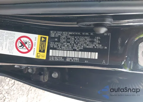 2013 Toyota Highlander Base Plus V6 из США, поврежденный, VIN 5TDZK3EH0DS091078